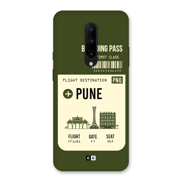 Pune Boarding Pass Back Case for OnePlus 7 Pro